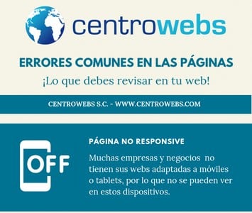 errores comunes en páginas de empresas y negocios